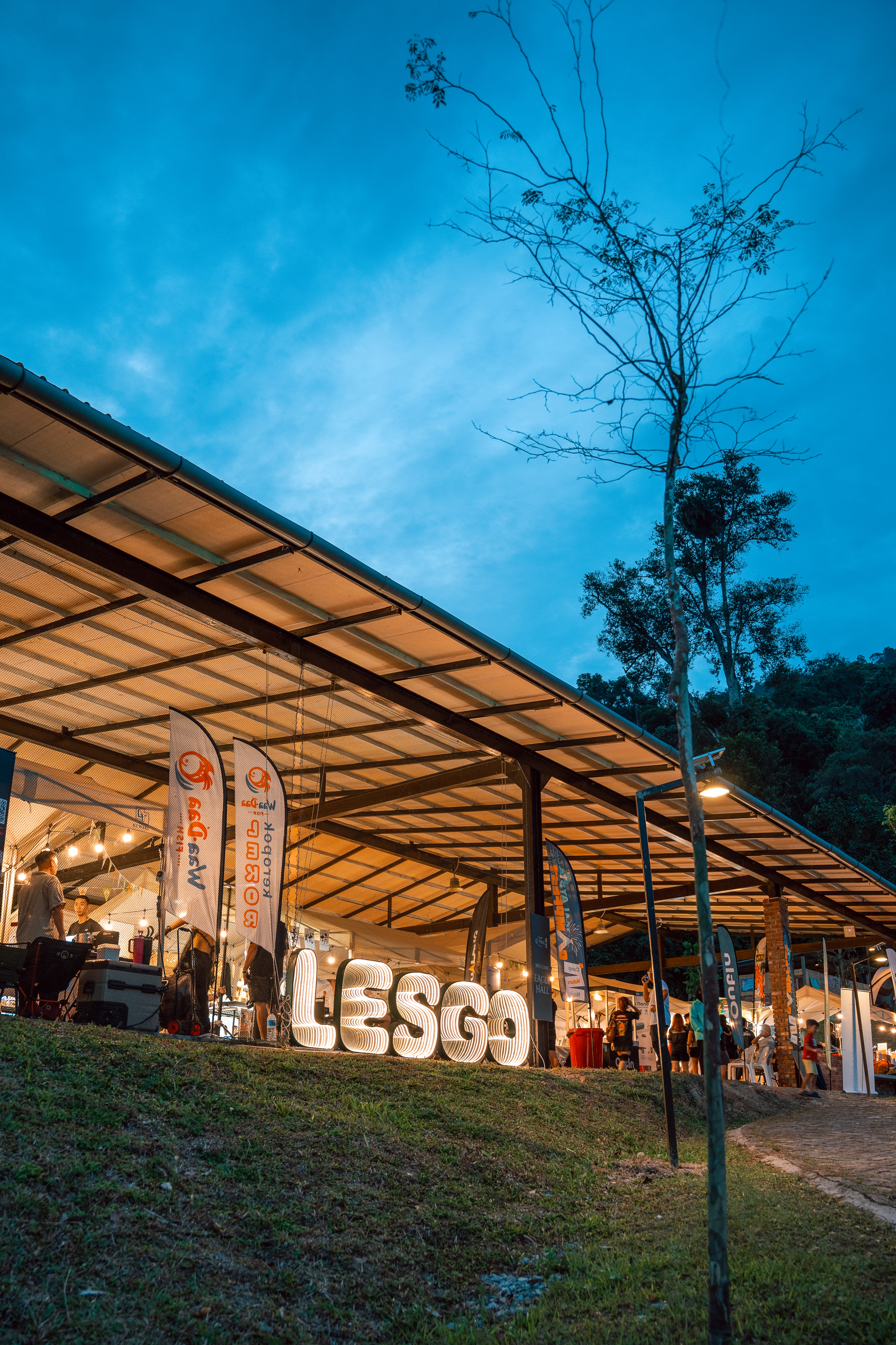 LU YING night event under lights